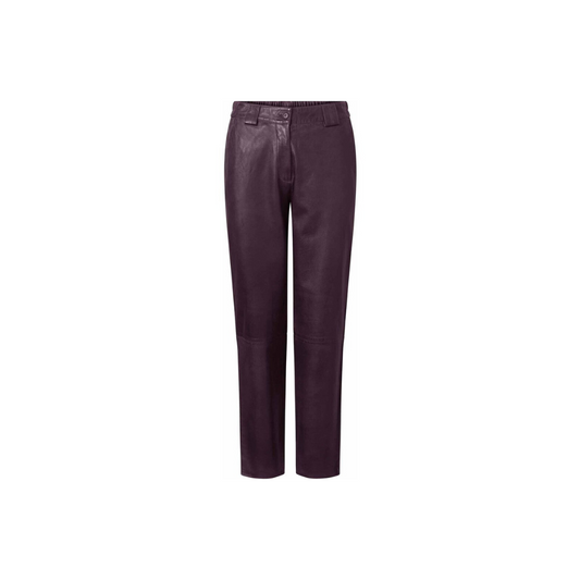 Women Soft Leather pant purple URBAN LEATHER WEAR LTD