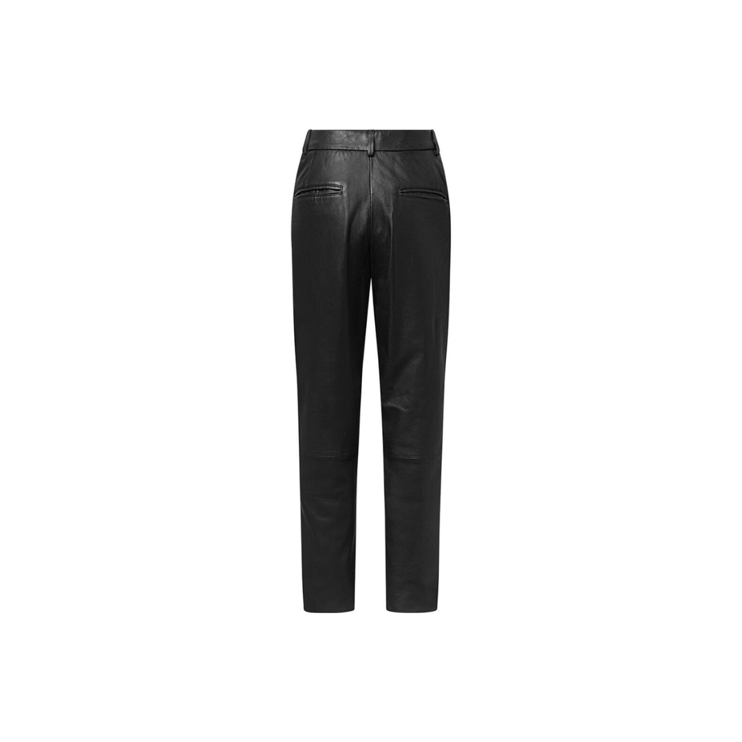 Women chino leather pants Black URBAN LEATHER WEAR LTD