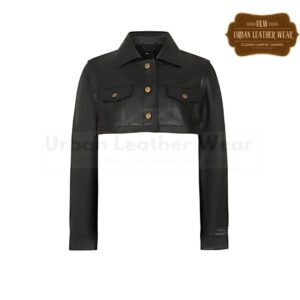 5-in-1 ladies trucker jacket with pockets | Urban Leather Wear