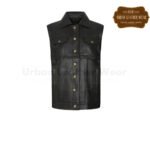 5-in-1 ladies trucker jacket with pockets | Urban Leather Wear