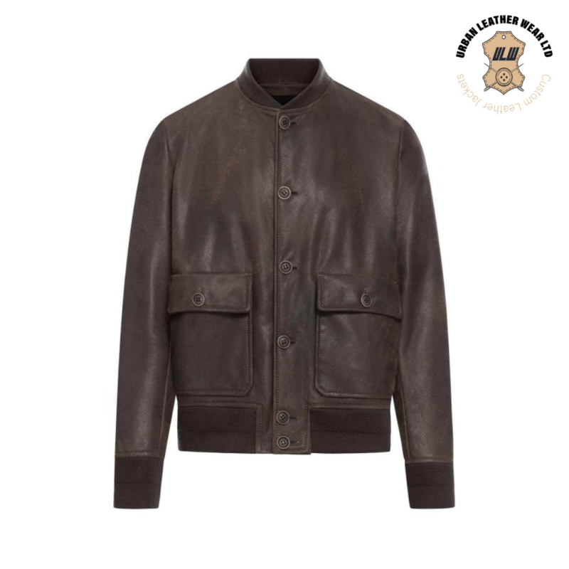 A-1 Bomber Flight Jacket Chocolate | Urban Leather Wear