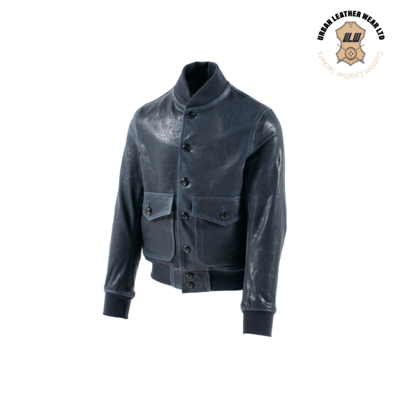 A-1 Flight Bomber Jacket Navy Blue | Urban Leather Wear