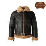 B3 Bomber Battle Shearling Leather Jacket | Urban Leather Wear