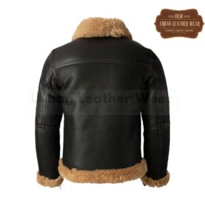 B3 Bomber Battle Shearling Leather Jacket | Urban Leather Wear