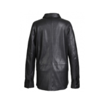 Black Soft Leather Long Sleeve Shirt | Urban Leather Wear
