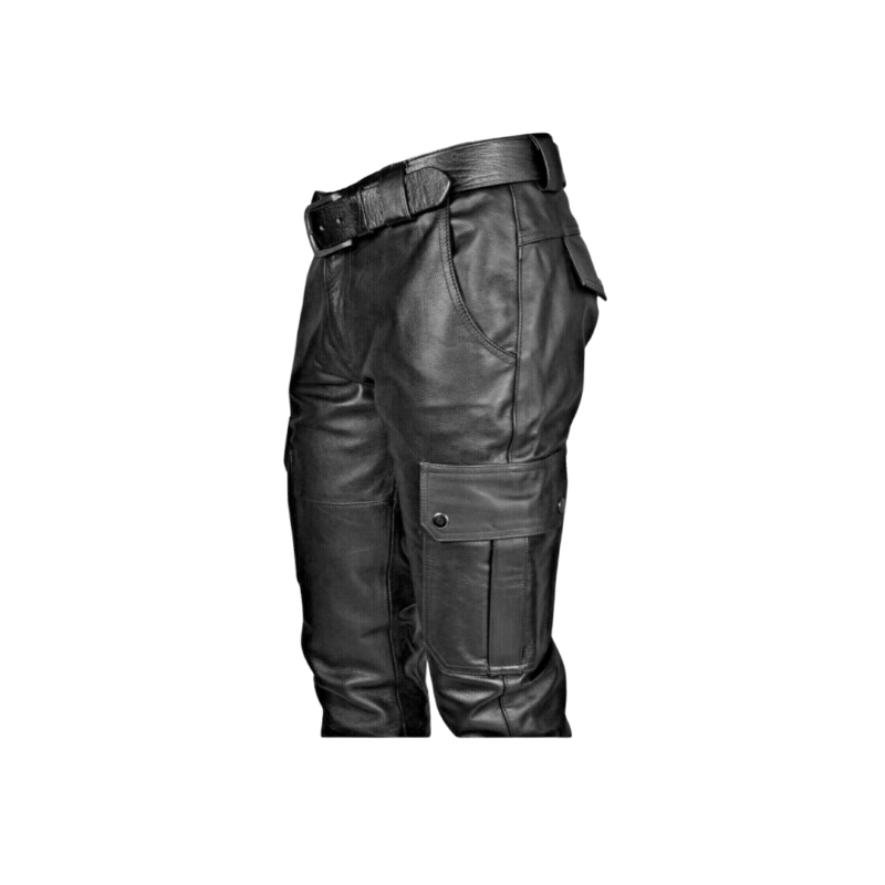 Leather Biker Pants – Cargo Pockets Trousers | Urban Leather Wear