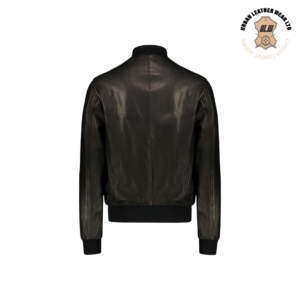 Men Black A-1 Bomber Leather Jacket | Urban Leather Wear