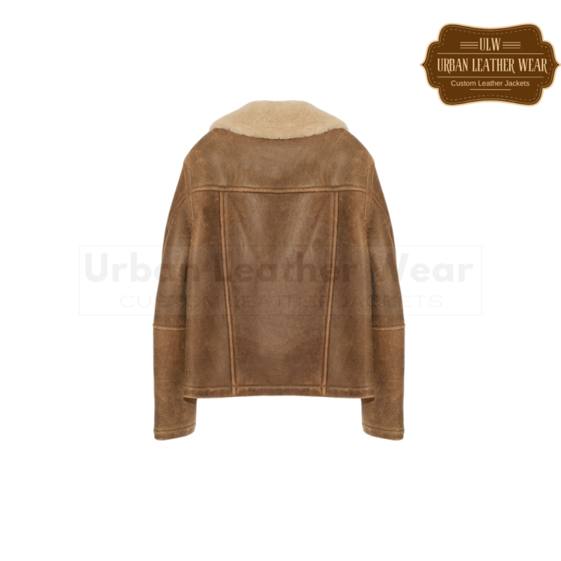 Leather Bomber jacket in merino shearling | Urban Leather Wear