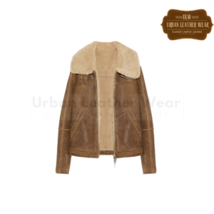 Leather Bomber jacket in merino shearling | Urban Leather Wear