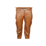Brown Leather Biker Pant – Side Laces | Urban Leather Wear