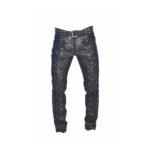 Front Back Laces Up Men Leather Pants | Urban Leather Wear