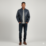 A-1 Flight Bomber Jacket Navy Blue | Urban Leather Wear