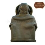 Green B3 Shearling Bomber Leather Jacket Hooded | Urban Leather Wear