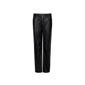 Ladies Zip Front Leather Trouser