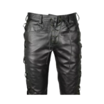 Leather Laces Motorbike Pants Trousers | Urban Leather Wear