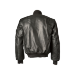 Leather MA-1 Flight Jacket Black | Urban Leather Wear
