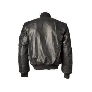 Leather MA-1 Flight Jacket Black | Urban Leather Wear