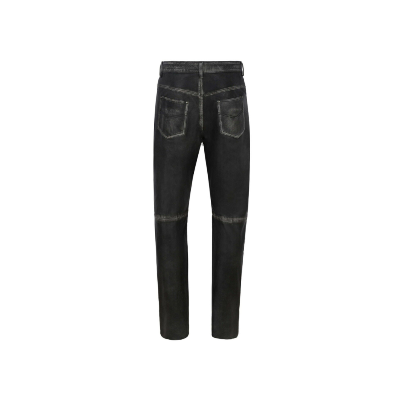 Leather Motorcycle Black Vintage Pant | Urban Leather Wear