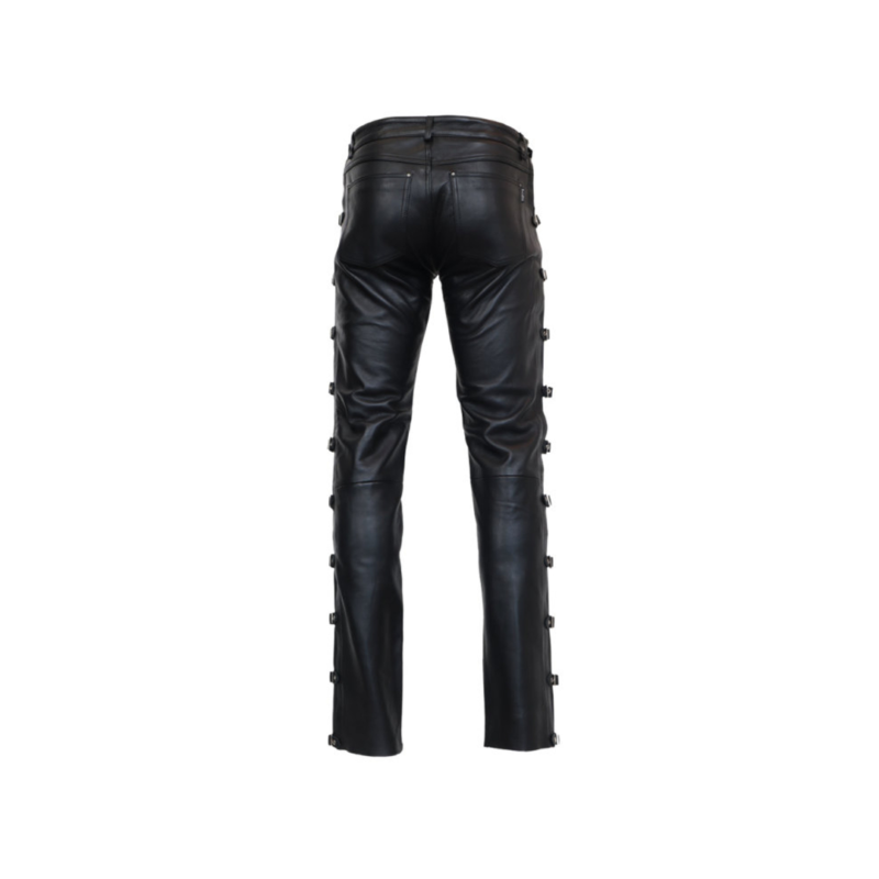 Leather Pants Buckle Pants for Men | Urban Leather Wear