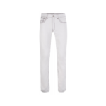 Leather White Trouser Black Seems | Urban Leather Wear