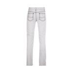 Leather White Trouser Black Seems | Urban Leather Wear