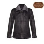 Men Aviator Black B3 Shearling Leather Jacket | Urban Leather Wear