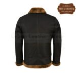 Men B3 Fur Shearling Bomber Jacket Ginger Brown | Urban Leather Wear