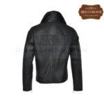 Men Shearling Leather Pilot Jacket black | Urban Leather Wear