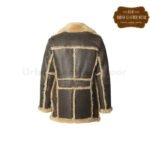 Men shearling down coat | Urban Leather Wear