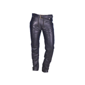 Men Leather Carpenter pants