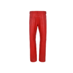 Leather Trouser Red Biker Pants | Urban Leather Wear