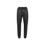Leather Trousers Black Napa Sweat Track Pant | Urban Leather Wear
