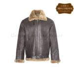 Men Shearling Leather Moto Jacket | Urban Leather Wear