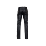 Men Side Laces  Leather Trouser | Urban Leather Wear