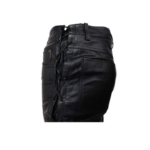 Men Side Laces  Leather Trouser | Urban Leather Wear