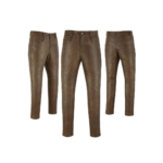 Vintage Distressed Brown Leather Trousers | Urban Leather Wear