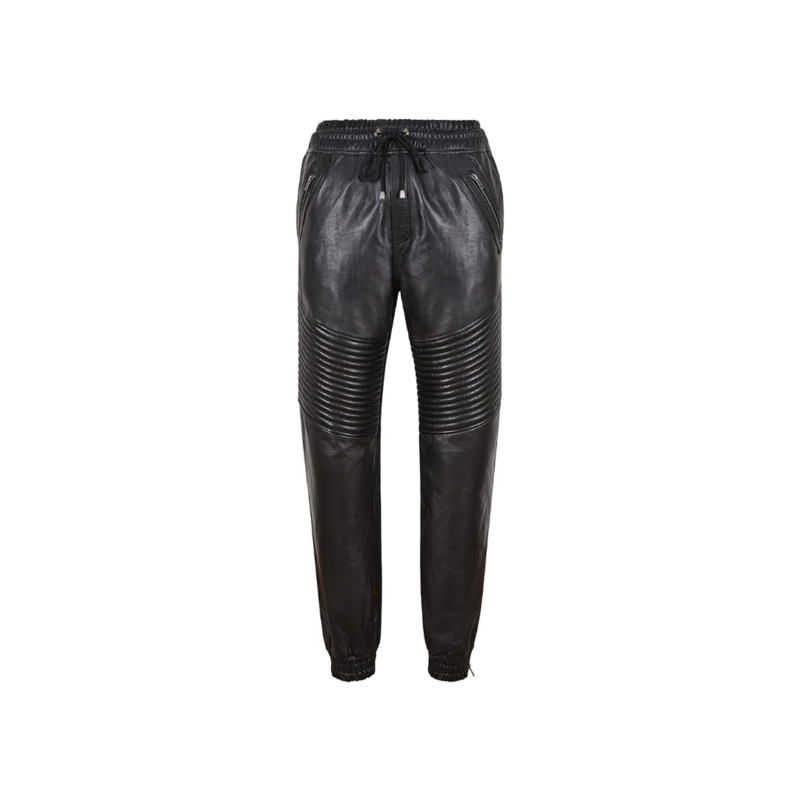 Leather Trousers Quilted Track Pants | Urban Leather Wear