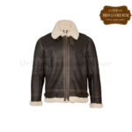 Men Shearling Classic Aviator Jacket | Urban Leather Wear