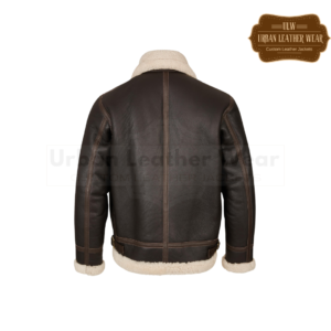 Men Shearling Classic Aviator Jacket | Urban Leather Wear