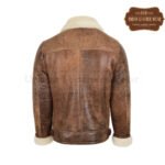 Mens Aviator Pilot Shearling Leather Jacket (Brown) | Urban Leather Wear