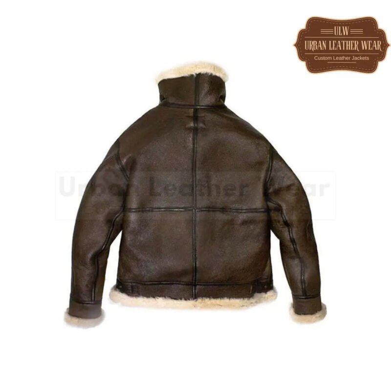 Mens B3 Bomber Aviator WWII Shearling Leather Jacket | Urban Leather Wear