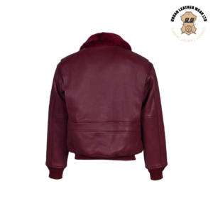 Men Burgundy G-1 Flight Bomber Jacket | Urban Leather Wear