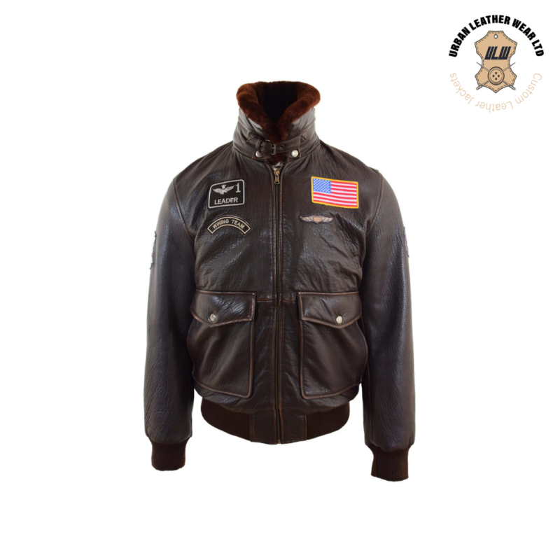 G-1 Bomber Jacket Airforce Badges | Urban Leather Wear