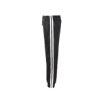 Leather Trouser Black with White Straps | Urban Leather Wear
