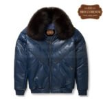 Navy-Dark-Blue-Leather-V-Bomber-Jacket-for-Men-URBAN-LEATHER-WEAR-LTD-9756478.jpg Navy Dark Blue Leather V-Bomber Jacket for Men | Urban Leather Wear