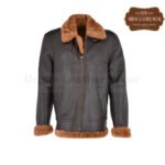 RAF Shearling Leather Jacket For Men | Urban Leather Wear