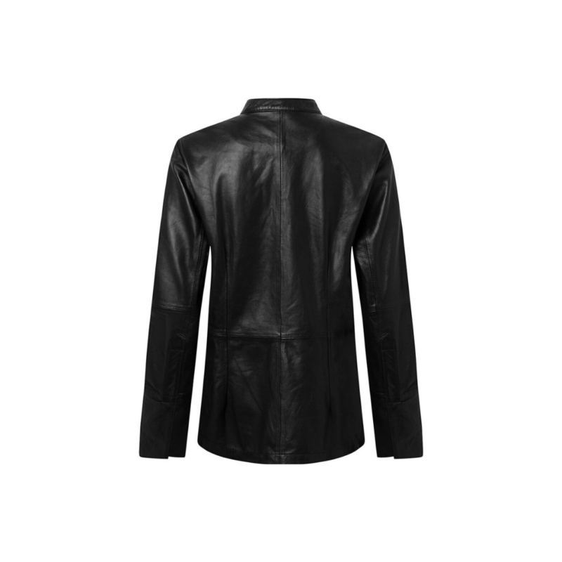 Regular fitting Leather Shirt  – Black | Urban Leather Wear