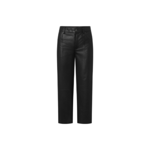 Regular fitting women leather pants