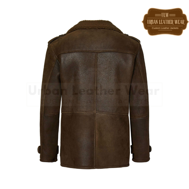 Rocky Balboa Shearling jacket long coat | Urban Leather Wear