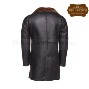 Ryan Gosling Blade Runner 2049 Trench Coat Real Shearling Coat | Urban Leather Wear